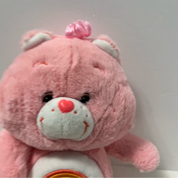 CARE BEARS 13” Plush Cheer Bear stuffed animal 2017 pink rainbow retro toy - Picture 2 of 10